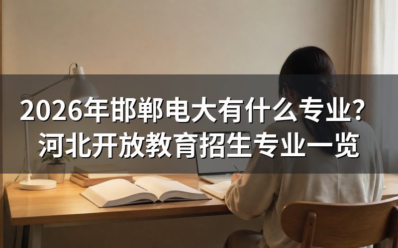 邯郸电大2026年具体有哪些专业?