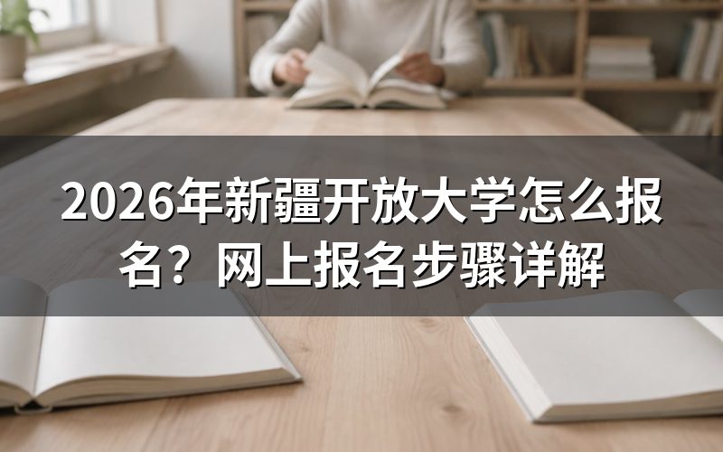一、新疆开放大学具体报名步骤