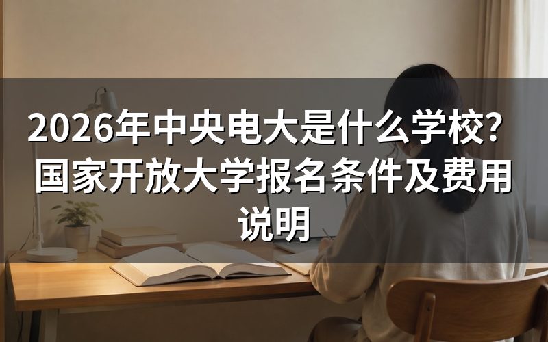 国家开放大学是什么性质的学校？