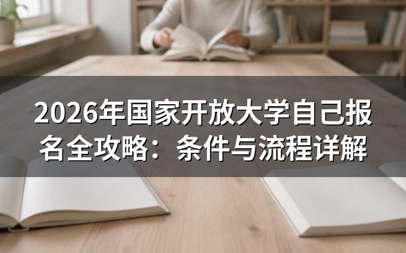 2026年国家开放大学报名条件是什么?