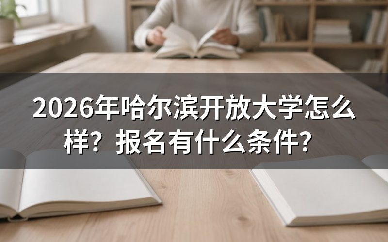 2026年哈尔滨开放大学报名条件是什么?