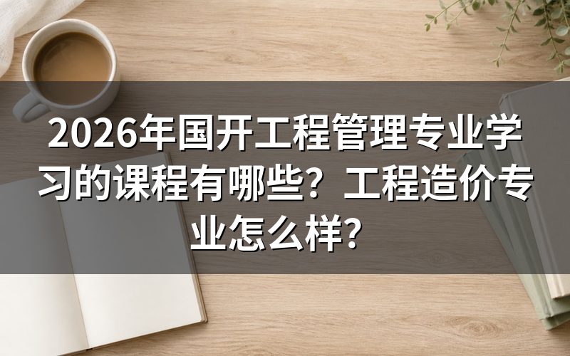 2026年国开工程管理专业学哪些课程?