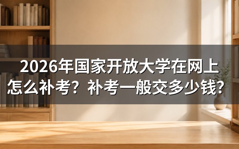 国家开放大学补考具体怎么操作?