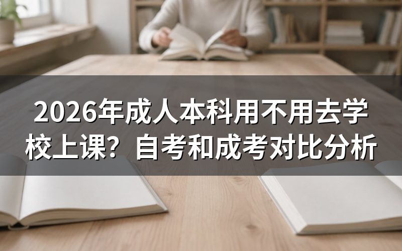 自考和成考核心区别对比
