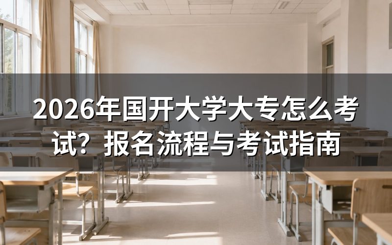 一、2026年国开大专报名具体步骤