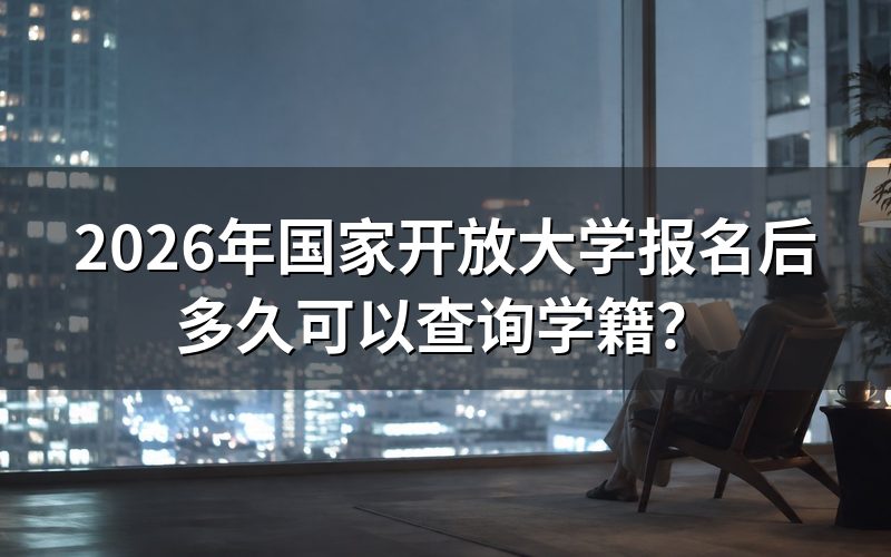 国家开放大学学籍查询具体时间节点