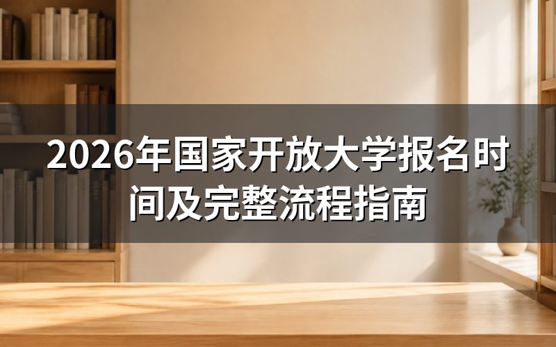 2026年国开报名具体是什么时候？