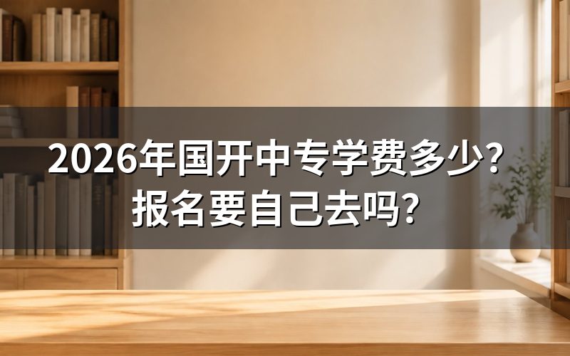 2026年国开中专学费具体怎么算?