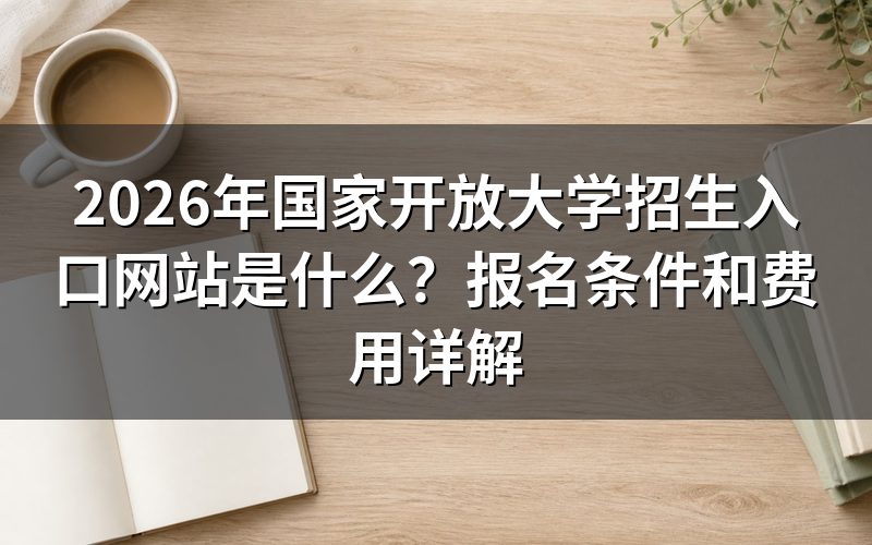 2026年国家开放大学招生入口在哪里？