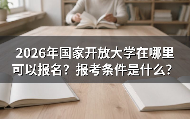 2026年国开报名渠道有哪些?