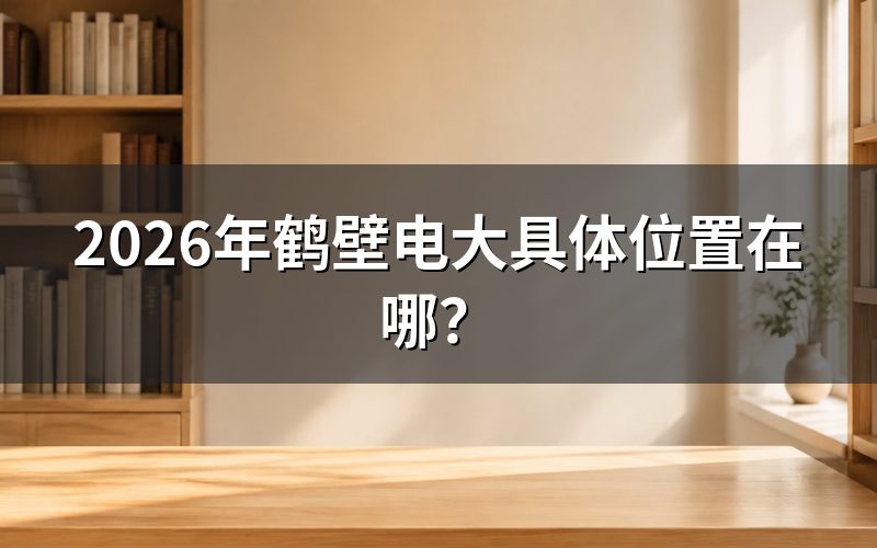 2026年鹤壁电大地址怎么查?