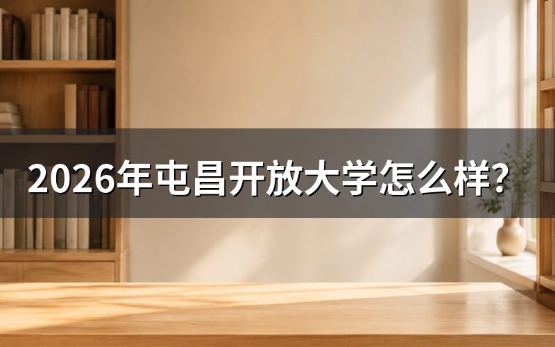 2026年报读屯昌开放大学要多少钱?