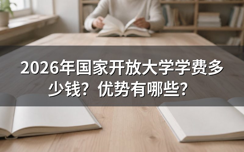 2026年国家开放大学学费具体怎么算?