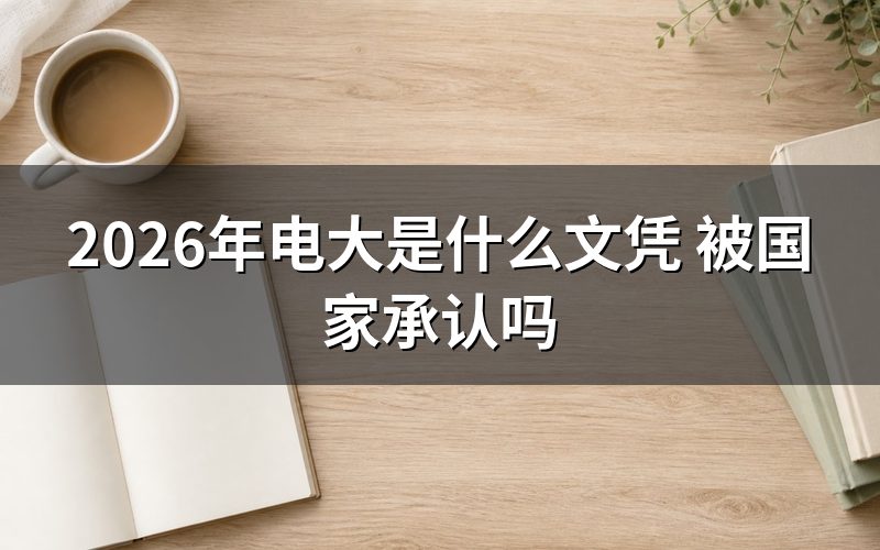 2026年电大学历被国家承认吗？