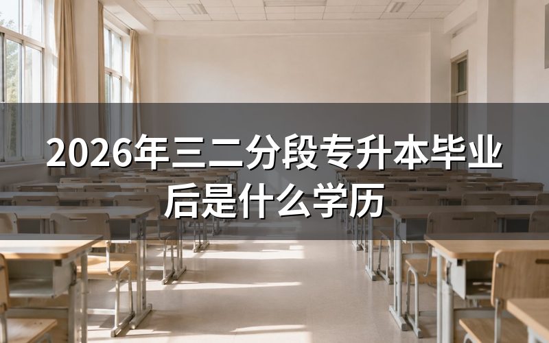 三二分段专升本与自考/成考的本质区别
