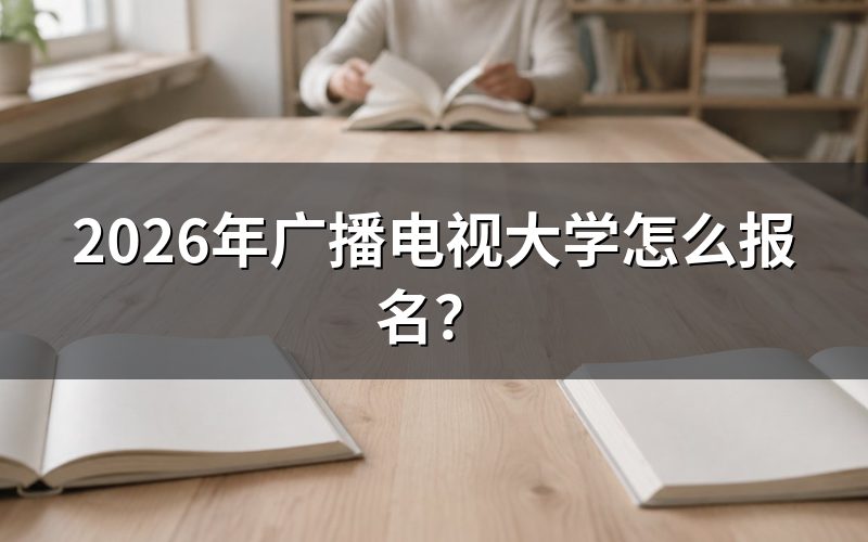 2026年广播电视大学报名流程