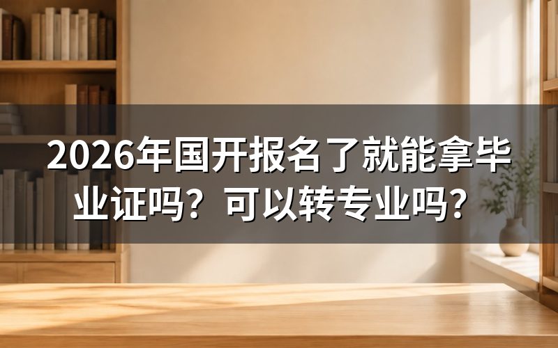 2026年国开报名后多久能拿毕业证？