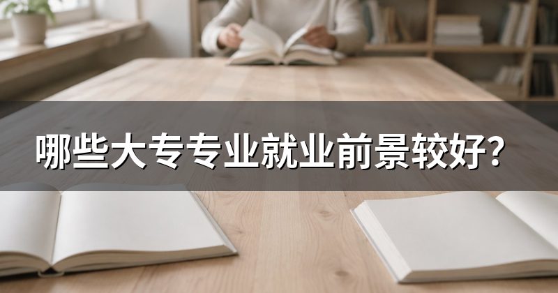 哪些大专专业就业前景较好?