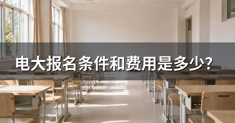 电大报名条件和费用是多少?
