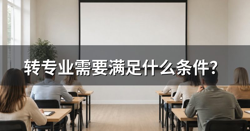 转专业需要满足什么条件？