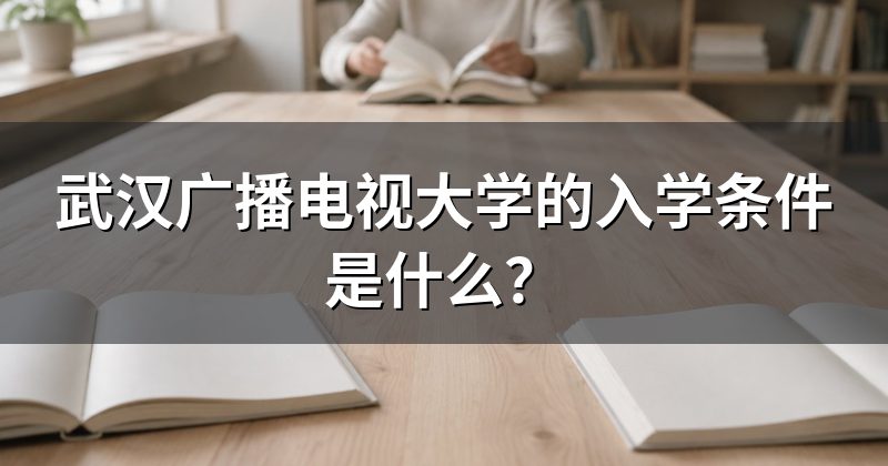 武汉广播电视大学的入学条件是什么?