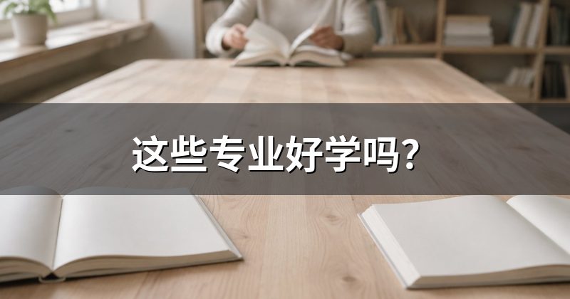 这些专业好学吗?