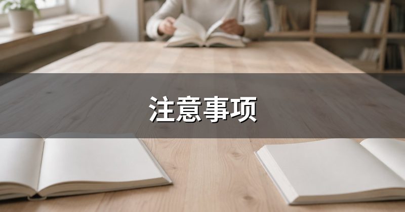 注意事项