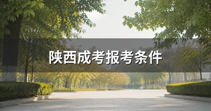 陕西成考报考条件