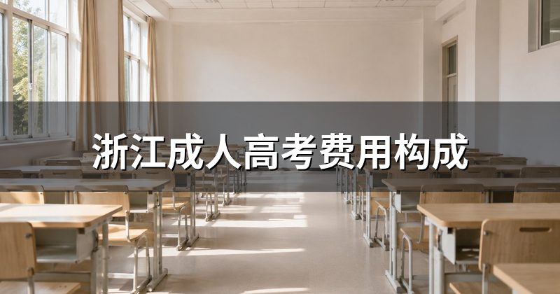 浙江成人高考费用构成