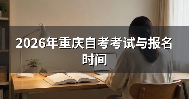 2026年重庆自考考试与报名时间