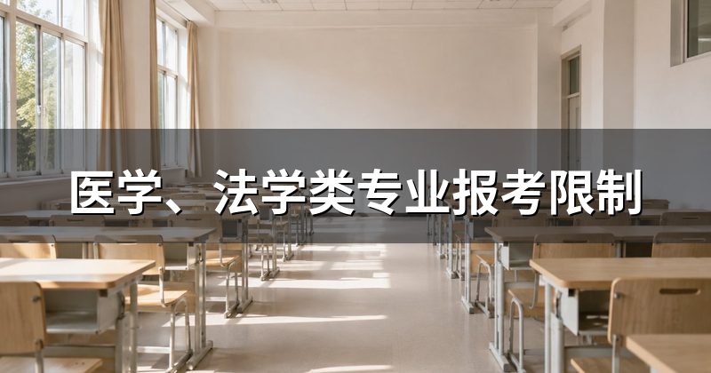 医学、法学类专业报考限制