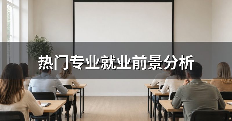 热门专业就业前景分析