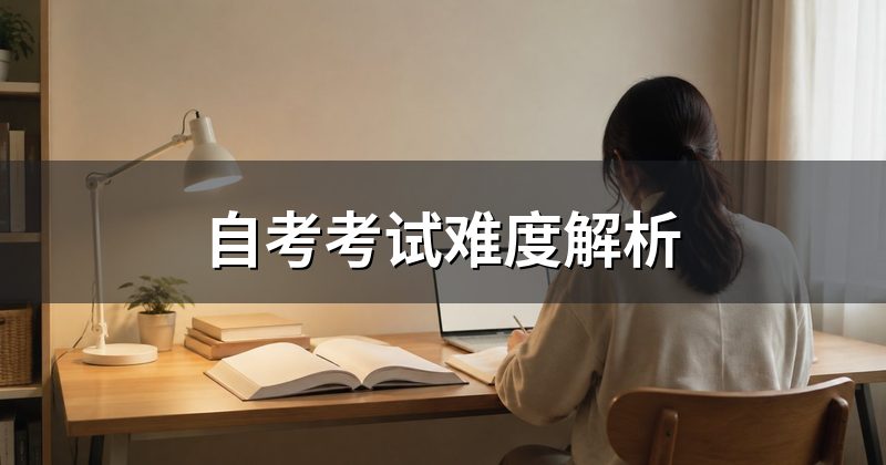 自考考试难度解析