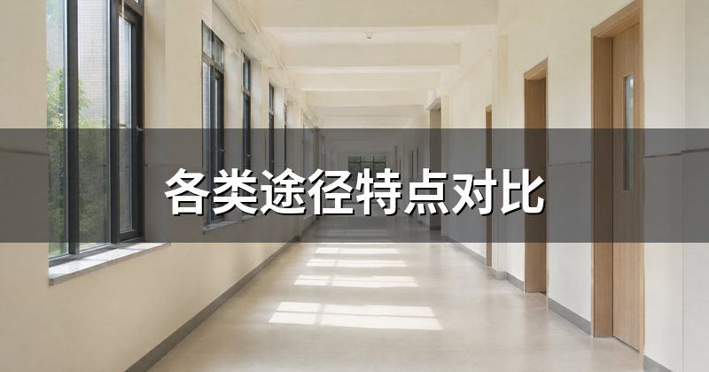 各类途径特点对比