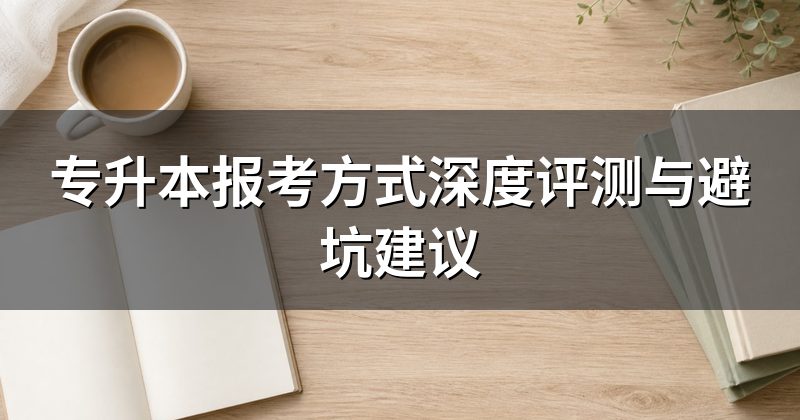 专升本报考方式深度评测与避坑建议
