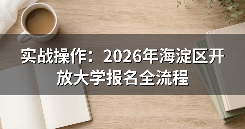 实战操作:2026年海淀区开放大学报名全流程