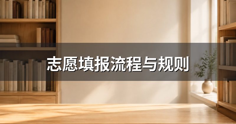 志愿填报流程与规则