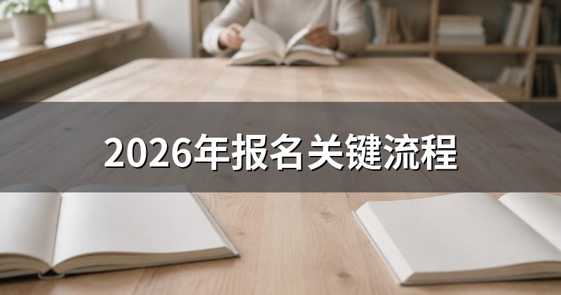 2026年报名关键流程