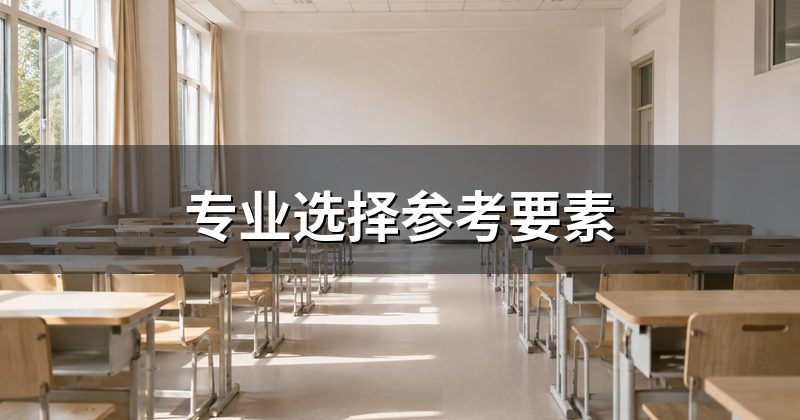 专业选择参考要素