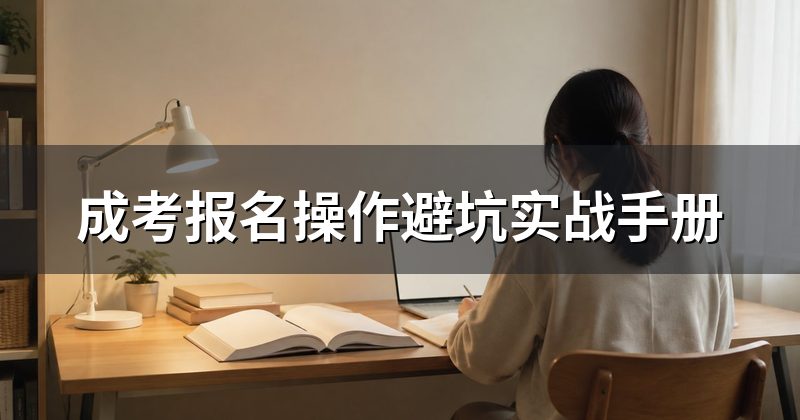 成考报名操作避坑实战手册
