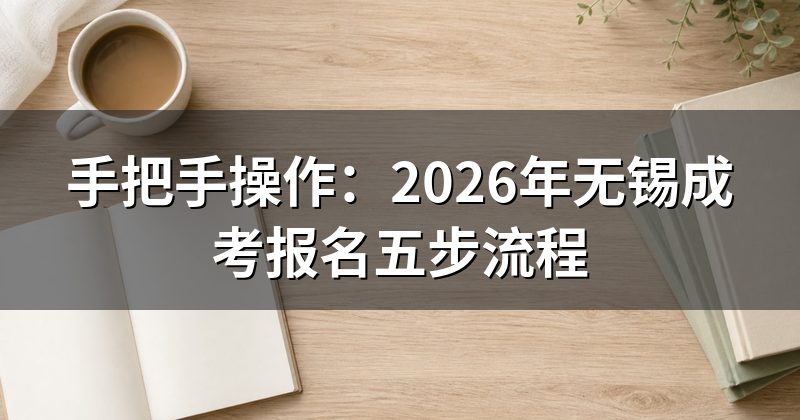 手把手操作:2026年无锡成考报名五步流程