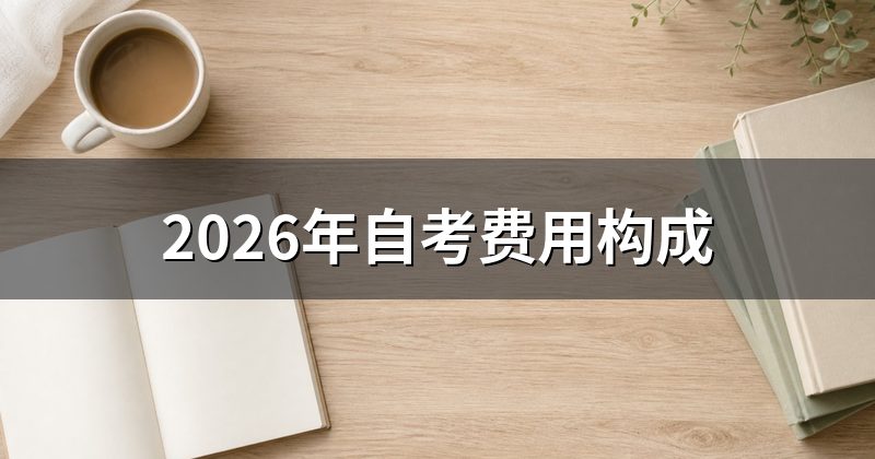 2026年自考费用构成