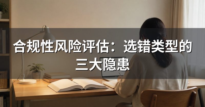 合规性风险评估:选错类型的三大隐患