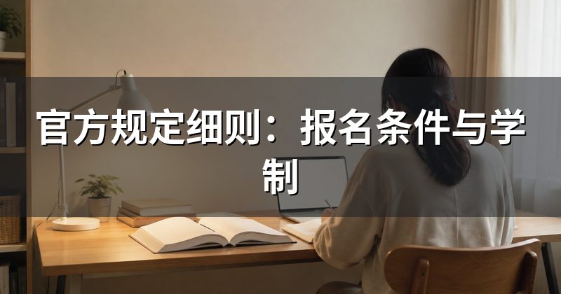 官方规定细则:报名条件与学制