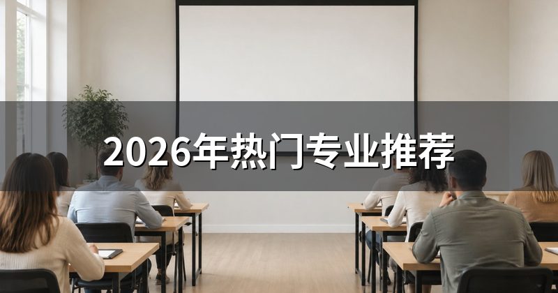2026年热门专业推荐