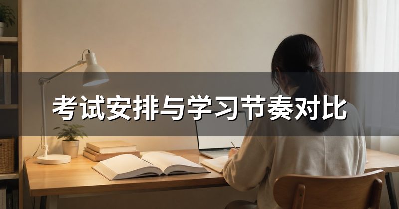 考试安排与学习节奏对比