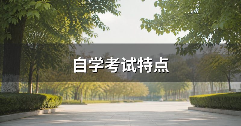 自学考试特点