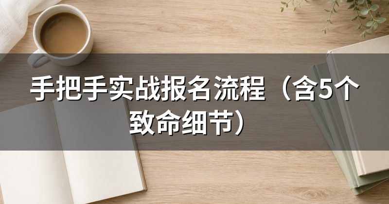 手把手实战报名流程(含5个致命细节)