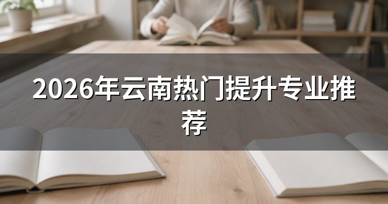 2026年云南热门提升专业推荐