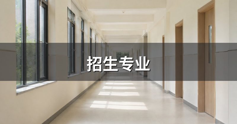 招生专业